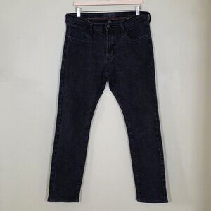 Nickel & Iron Jeans Mens 34x32 (29) Black Stretch Straight Slim NCD372010P129